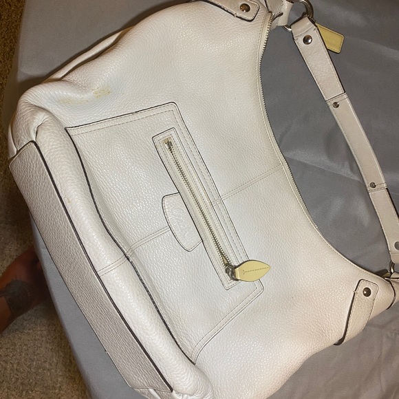 COACH Pebbled Leather Zipper Hobo Bag - Picture 4 of 6